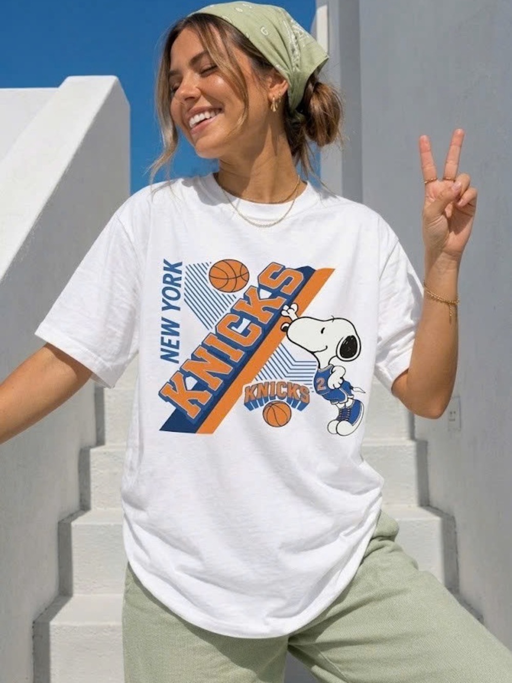 Knicks Tee - New York Knicks x Snoopy White T-Shirt